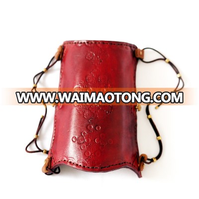 Archery arm protection leather arm guard